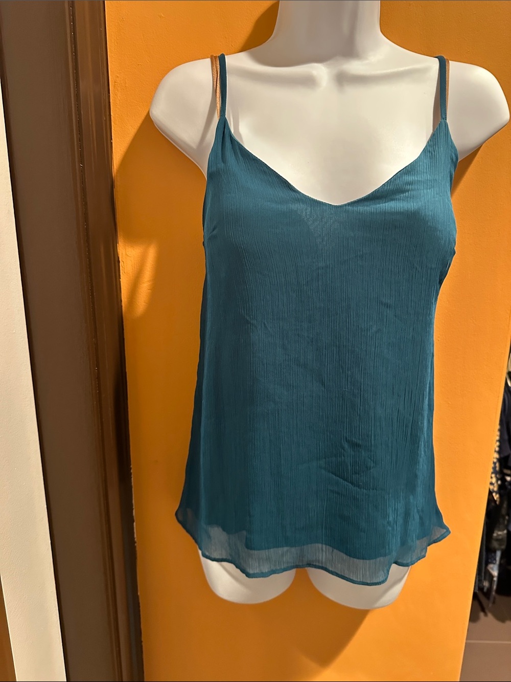 Kendall & Kylie Teal Spaghetti Strap V-Neck Cami